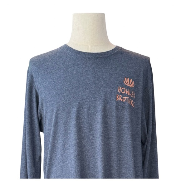 Howler Brothers Men’s Long-Sleeve T. Gray, Orange. XL. NEW - Picture 10 of 14